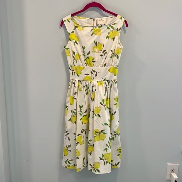 Kate Spade “Lyric” lemon lemoncello print dress 2 - Picture 4 of 6